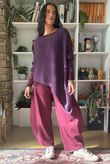 Big Softie Super Slant Knit Jumper Fig